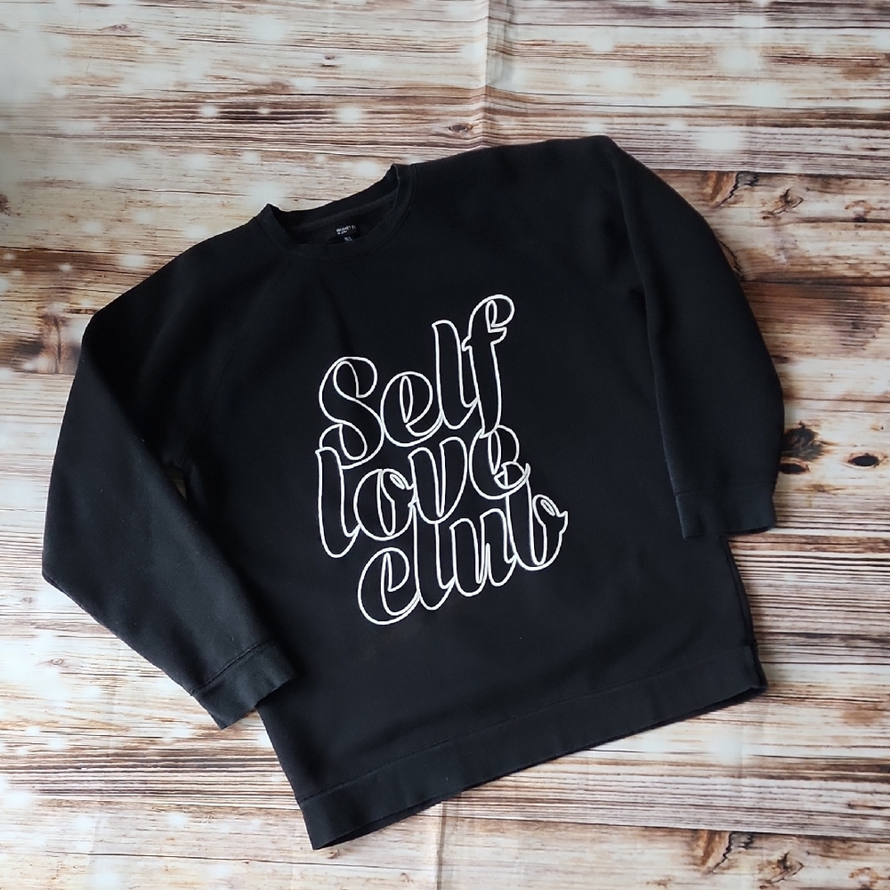 Brunette The Label Black Crewneck Sweater